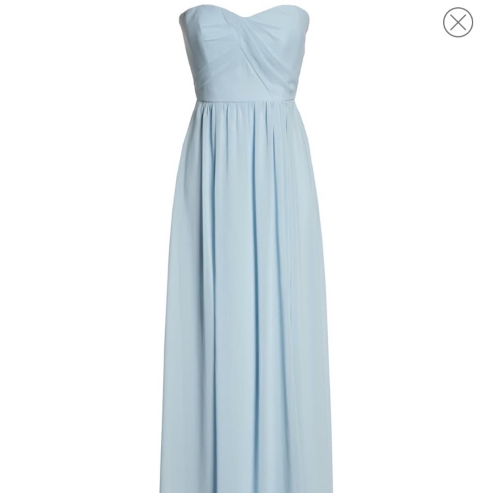 Strapless Gown in Mist - Picture 3 of 8
